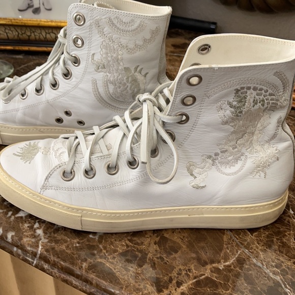 GUCCI MEN’s “RARE VINTAGE HIGH LEATHER HIGH TOPS” - Picture 12 of 16